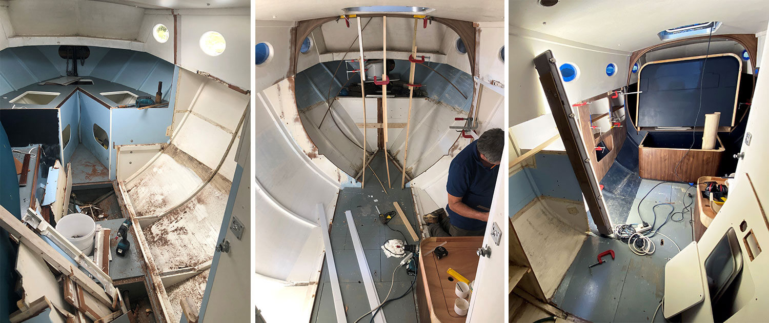 Yacht refurbishment in Lymington