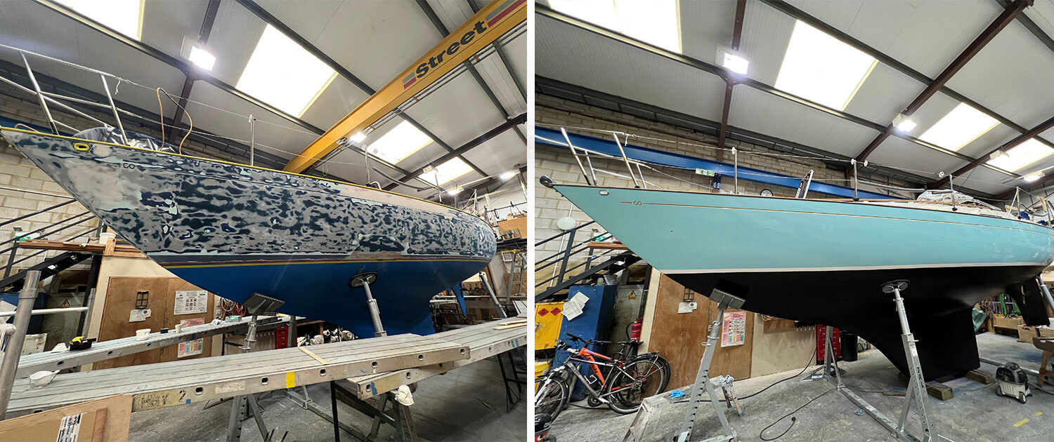 Jemmana CO32 topsides respray