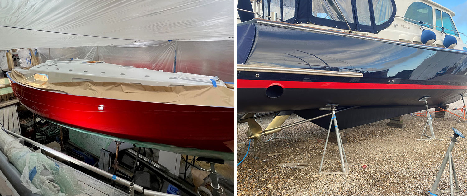 Spray painting and gel repairs