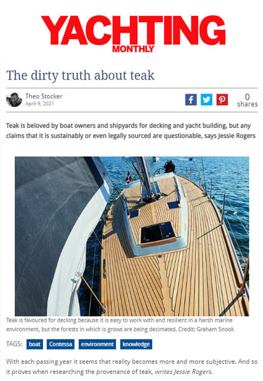 yachting monthly, the dirty truth about teak